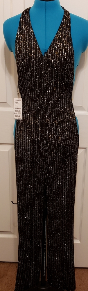 Bebe Black,Silver, Gold halter pants
